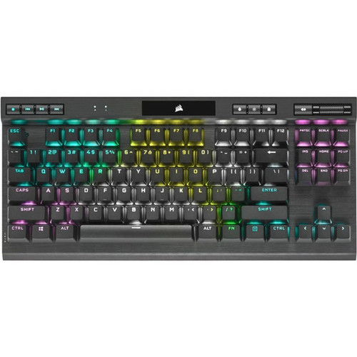 Corsair Champion K70 Gaming Keyboard - Cable Connectivity - USB 31 Type A Interface - RGB LED - 87 Key Windows Lock Key Volume Mode CH-911901A-NA