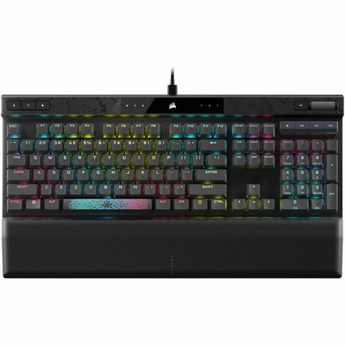 Corsair K70 MAX Gaming Keyboard - Cable Connectivity - USB 31 Type A Interface - RGB LED - 104 Key Windows Lock Key Volume Roller - CH-910961G-NA