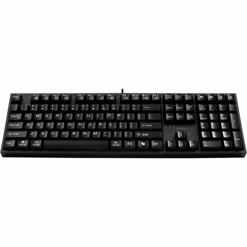 Adesso Multi-OS Mechanical Keyboard With CoPilot AI Hotkey - Cable Connectivity - USB Interface - 104 Key Multimedia Windows Key Up AKB-670UB