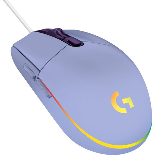 Logitech G203 Gaming Mouse - Cable - Lilac - USB - 8000 dpi - 6 Buttons 910-005851