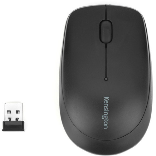 Kensington Pro Fit Wireless Mobile Mouse - Black - Laser - Wireless - Radio Frequency - Black - USB - 1000 dpi - Scroll Wheel - 2 - K75228WW
