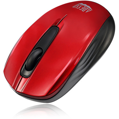 Adesso iMouse S50R - 24GHz Wireless Mini Mouse - Optical - Wireless - Radio Frequency - 240 GHz - Red - USB - 1200 dpi - Scroll - 3 IMOUSE S50R