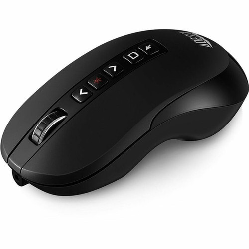 Adesso Air Mouse Wireless Desktop Presenter Mouse With Laser Pointer - Travel Mouse - Laser - Wireless - 100 ft 30480 mm - Radio - - iMouse P40