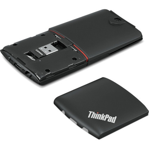 Lenovo ThinkPad X1 Presenter Mouse - Optical - Wireless - BluetoothRadio Frequency - 240 GHz - Black - USB Type A - 1600 dpi - Touch 4Y50U45359