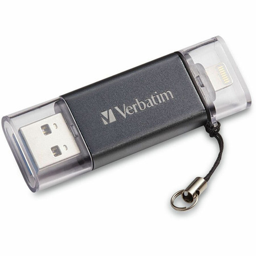 Verbatim Store n Go Dual 128GB USB 32 Gen 1 Type A Flash Drive - 128 GB - USB 32 Gen 1 Type A - Graphite - Lifetime Warranty - 71276
