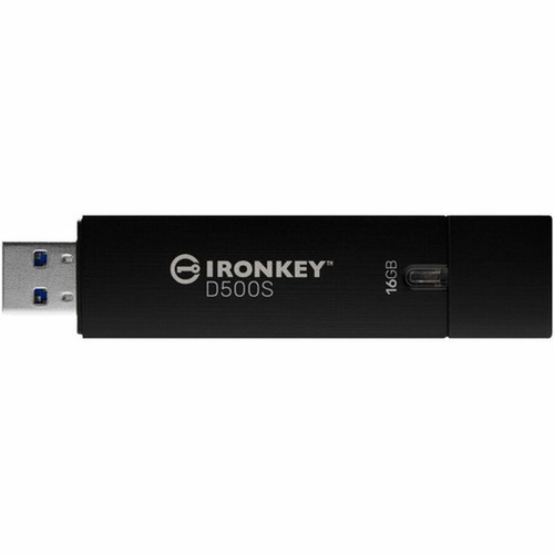 IronKey D500S 16GB USB 32 Gen 1 Type A Flash Drive - 16 GB - USB 32 Gen 1 Type A - 260 MBs Read Speed - 190 MBs Write Speed - IKD500S16GB