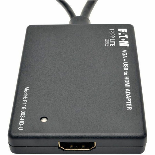 Tripp Lite VGA to HDMI Component Adapter Converter with USB Audio Power VGA to HDMI 1080p - Functions Signal Conversion - 1920 x 1080 P116-003-HD-U