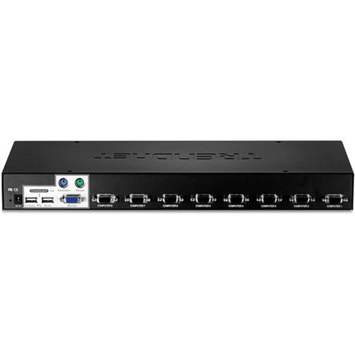 TRENDnet 8-Port USBPS2 Rack Mount KVM Switch TK-803R VGA  USB Connection Supports USB  PS2 Connections Device Monitoring Auto TK-803R