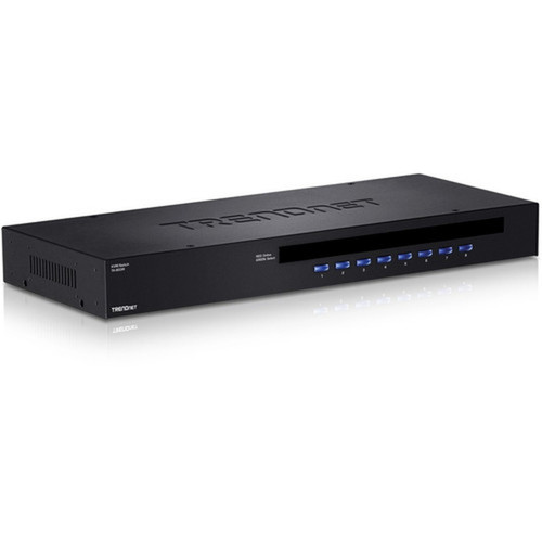 TRENDnet 8-Port USBPS2 Rack Mount KVM Switch TK-803R VGA  USB Connection Supports USB  PS2 Connections Device Monitoring Auto TK-803R