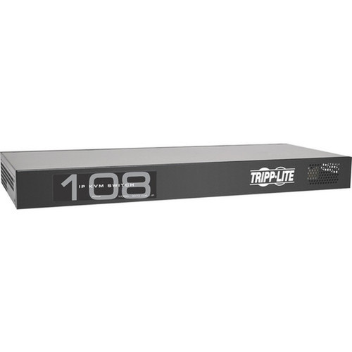 Tripp Lite by Eaton 8-Port NetCommander 1U Rackmount Cat5 KVM Switch w IP - 8 Computers - 1 Local Users - 1 Remote Users - 1920 B072-008-1-IP