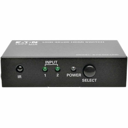 Tripp Lite by Eaton B119-002-UHD 2-Port HDMI Switch - 3840  2160 - 4K - 2 x 1 - Display Blu-ray Disc Player Computer Gaming DVR - B119-002-UHD