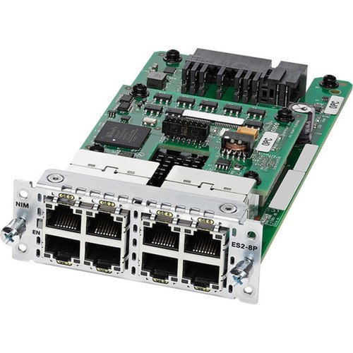 Cisco 4-Port Gigabit Ethernet Switch NIM - For Data Networking Optical Network - 4 x Expansion Slots - SFP mini-GBIC NIM-ES2-4