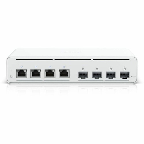 Ubiquiti UISP Switch Plus - 4 Ports - 25 Gigabit Ethernet 10 Gigabit Ethernet - 25GBase-T 10GBase-X - 2 Layer Supported - Modular UISP-S-PLUS