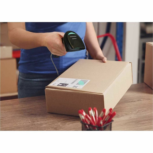 Datalogic QuickScan QD2220-BK Barcode Scanner - Cable Connectivity - 1D - LED - Imager CCD - Linear - USB - Black - IP42 - Retail QD2220-BK