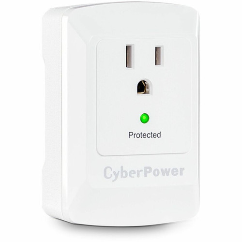 CyberPower CSB100W Essential 1-Outlet Surge Suppressor Wall Tap - Plain Brown Boxes - 1 x NEMA 5-15R - 900 J - 125 V AC Input CSB100W