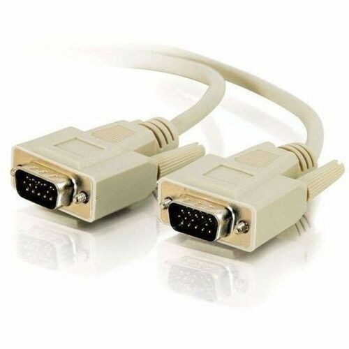 C2G Video Display Cable - 10 ft Video Cable - First End 1 x 15-pin HD-15 - Male - Second End 1 x 15-pin HD-15 - Male - Beige - 1 09455