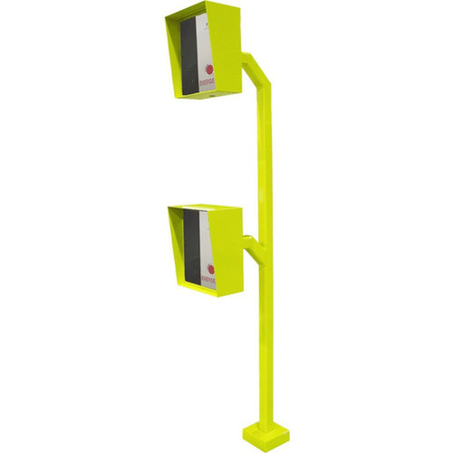 Talkaphone ETP-GP-D Mounting Pedestal for Emergency Phone Access Control Device Call Station Mounting Box - Safety Yellow ETP-GP-D