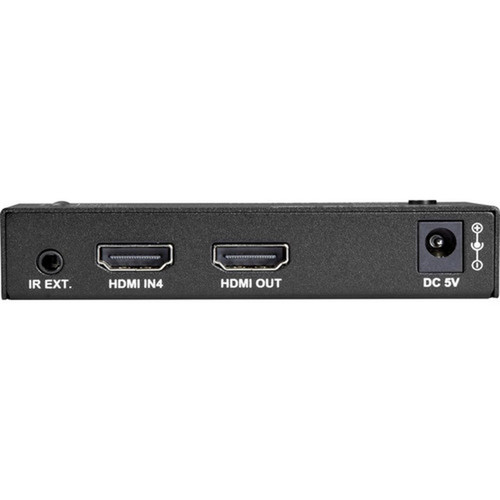 Black Box HDMI 20 4K Video Switch - 4x1 - 4096 x 2160 - 4K - 4 x 1 - Display - 1 x HDMI Out VSW-HDMI2-4X1