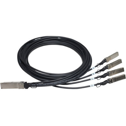 HP X240 QSFP 4x10G SFP 5m DAC Cable - 164 ft QSFPSFP Network Cable for Network Switch Network Device - First End QSFP Network JG331AB01