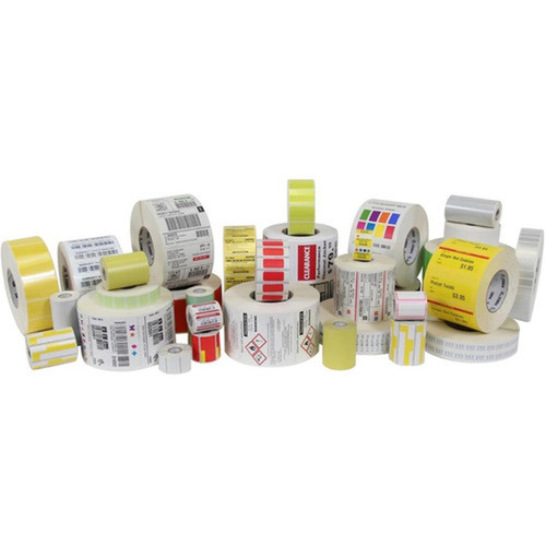 Zebra 8000D Multipurpose Label - 4 Width x 4 12 Length - Permanent Adhesive - Rectangle - Direct Thermal - White - Paper Acrylic - 10025367