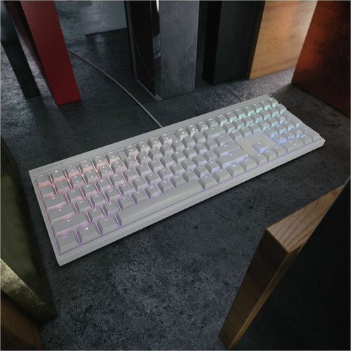 CHERRY MX 20S Gaming Keyboard - Cable Connectivity - USB Type A Interface - RGB LED Next Track PlayPause Volume Down Volume Up - G80-3821LYAUS-0