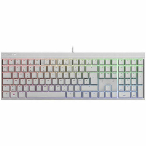 CHERRY MX 20S Gaming Keyboard - Cable Connectivity - USB Type A Interface - RGB LED Next Track PlayPause Volume Down Volume Up - G80-3821LSAUS-0