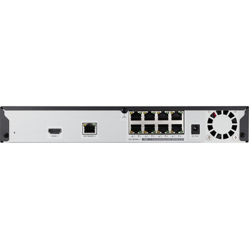 Wisenet 8CH NVR - 4 TB HDD - Network Video Recorder - HDMI - Full HD Recording QRN-830S-4TB