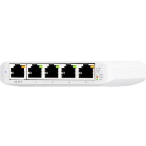 Ubiquiti Compact 5-Port Gigabit Switch - 5 Ports - Manageable - 2 Layer Supported - 250 W Power Consumption - Twisted Pair - PoE - - USW-FLEX-MINI-3