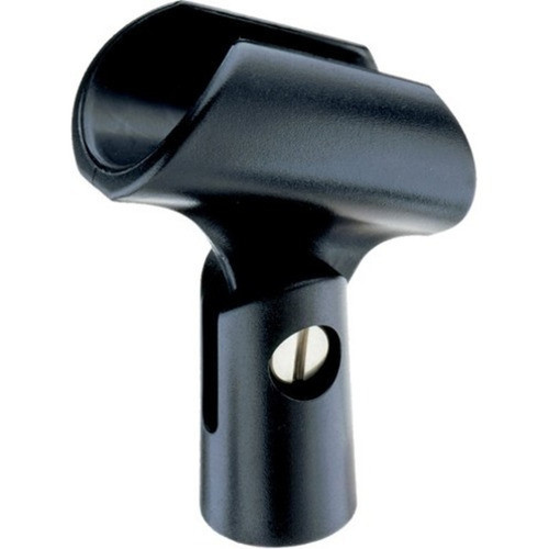 Bogen Handheld Microphone Clip - for Microphone - Flexible Cylindrical Clasp Pivoting Head Impact Resistant - Black MC27