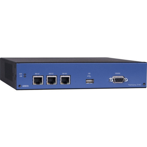 Adtran 3140 NetVanta Fixed Port Secure Access Ethernet Router - 3 Ports - Gigabit Ethernet - Desktop Rack-mountable - 5 Year 4700341F225