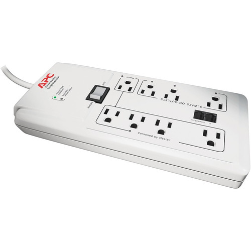 APC by Schneider Electric SurgeArrest Home/Office P8GT 8-Outlets Surge Suppressor - 8 x NEMA 5-15R - 2030 J - 120 V AC Input - 120 V - (Fleet Network)