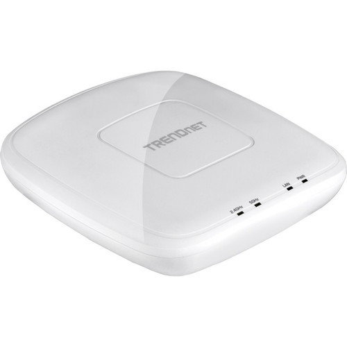 TRENDnet AC1200 Dual Band PoE Indoor Access Point MU-MIMO 867 Mbps WiFi AC 300 Mbps WiFi N Bands Client Bridge Repeater Modes - TEW-821DAP