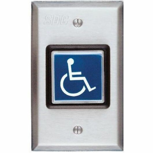 SDC 423AU Push Button - Single Gang - Green 423AU