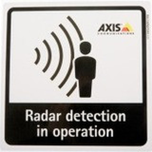 AXIS Radar Detection Sticker - 10 Piece - TAA Compliant 01551-001