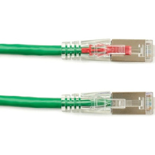 Black Box GigaTrue 3 Cat6 SFTP Patch Network Cable - 2 ft Category 6 Network Cable for Patch Panel Wallplate Network Device - 1 C6PC70S-GN-02