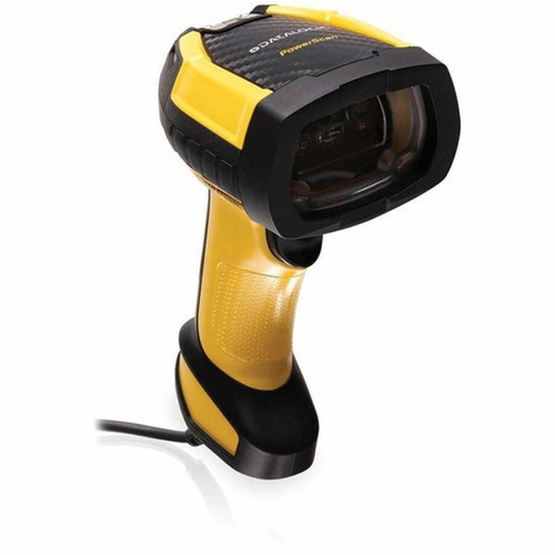 Datalogic PowerScan PBT9600 Barcode Scanner Kit - Cable Connectivity - 1D 2D - Omni-directional - Bluetooth - Serial USB - IP65 - PBT9600-HPRBK20EU