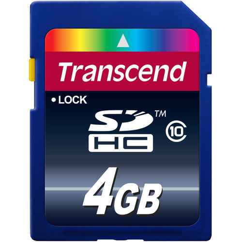 Transcend 4 GB SDHC - 1 Card (Fleet Network)