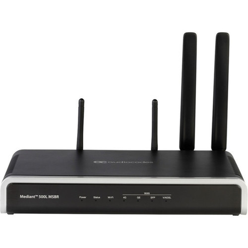 AudioCodes Multi-Service Business Router - USB - Gigabit Ethernet - VDSL2ADSL2 - Wireless LAN - IEEE 80211bgn - 1U High - Desktop M500L-I4BW-AGECS