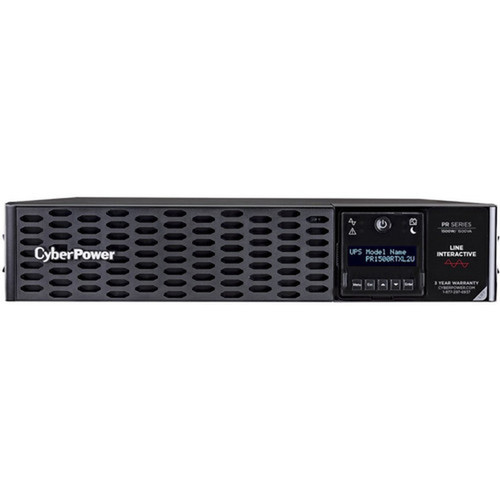 CyberPower PR1500RTXL2UTAA Smart App Sinewave UPS - 2U RackTower - AVR - 3 Hour Recharge - 650 Minute Stand-by - 120 V AC Input - V PR1500RTXL2UTAA