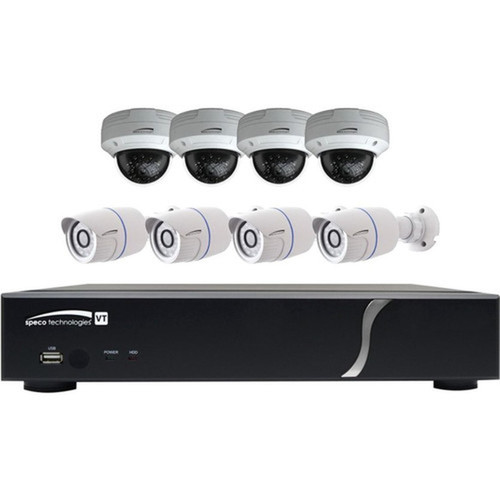 Speco Video Surveillance System - 2 TB HDD - Digital Video Recorder Camera - 1920 x 1080 Camera Resolution - HDMI - TAA Compliant ZIPT8BD2
