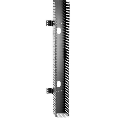 Black Box Vertical Cable Manager - Vertical Cable Manager - Matte Black - Carbon Steel - TAA Compliant RMT200A-R4