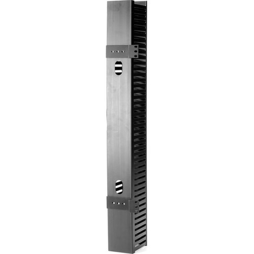 Black Box Vertical Cable Manager - Vertical Cable Manager - Matte Black - Carbon Steel - TAA Compliant RMT200A-R4