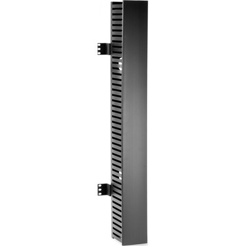 Black Box Vertical Cable Manager - Vertical Cable Manager - Matte Black - Carbon Steel - TAA Compliant RMT200A-R4