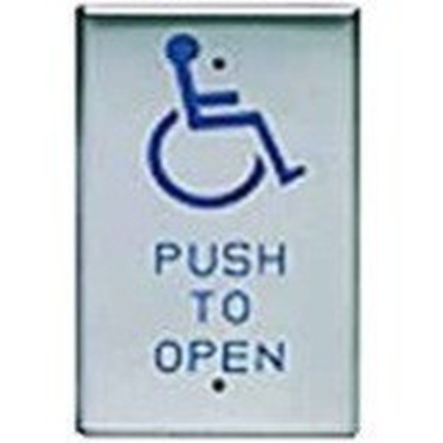 SDC 482A2U Push Station - Single Gang - Blue - For Door 482A2U