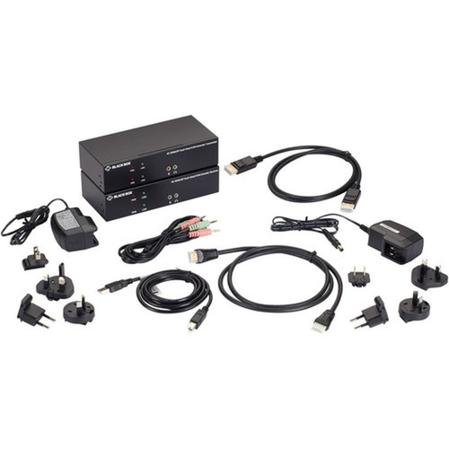 Black Box KVXLCHDP-200 KVM Extender - 2 Computers - 1 Local Users - 32808 ft 100000 mm Range - 4K - 3840 x 2160 Maximum Video - KVXLCHDP-200
