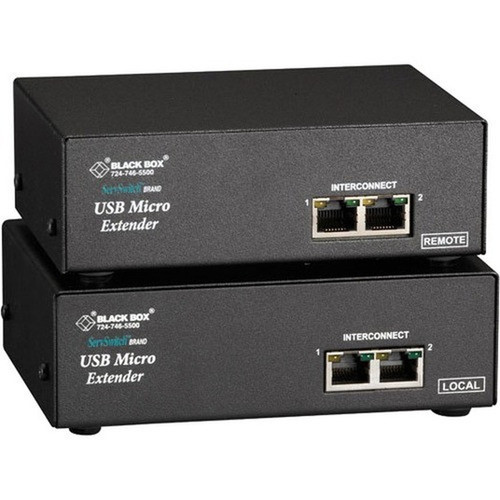 Black Box ServSwitch ACU4222A Micro KVM ConsoleExtender - 2 Computers - 1 Local Users - 1 Remote Users - UXGA - 1600 x 1200 - 5 ACU4222A