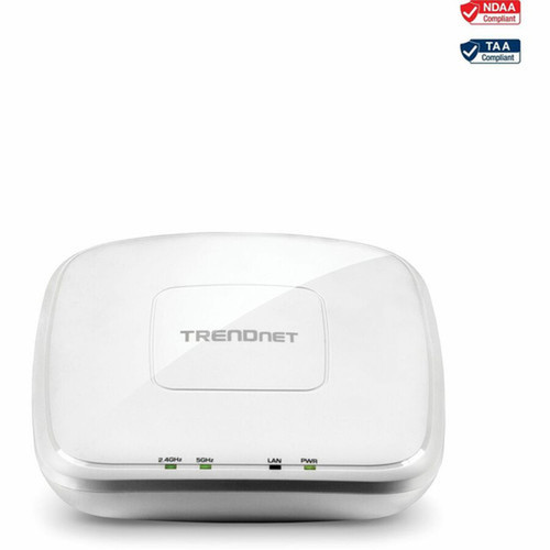 TRENDnet AC1750 Dual Band PoE Access Point 1300Mbps WiFi AC450 Mbps WiFi N WDS Bridge WDS Station Repeater Modes Band Steering TEW-825DAP