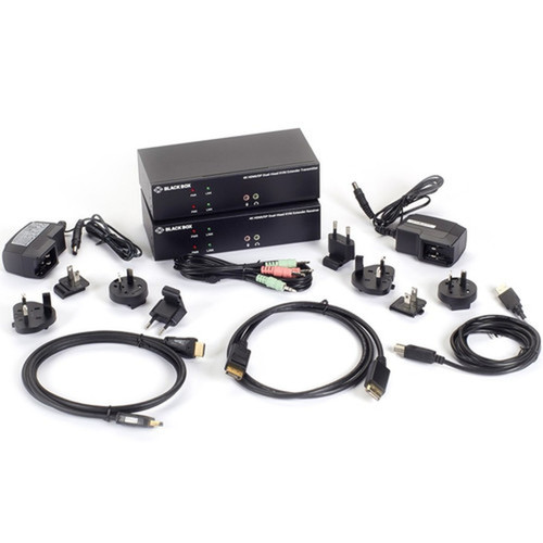 Black Box KVXLCHDPF-200 KVM Extender - 2 Computers - 1 Local Users - 9842520 ft 30000000 mm Range - 4K - 3840 x 2160 Maximum - KVXLCHDPF-200