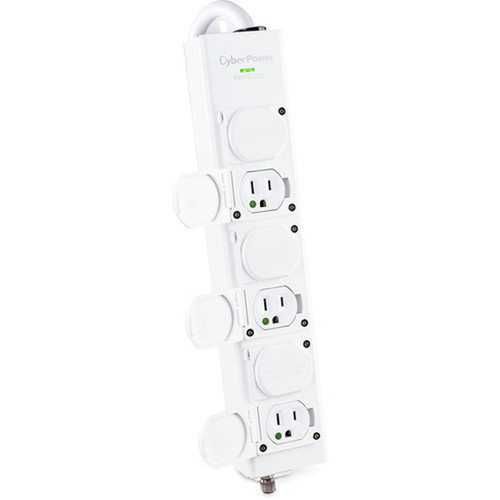 CyberPower MPV615S 6-Outlet Surge SuppressorProtector - NEMA 5-15P-HG - 6 x NEMA 5-15R-HG - 1560 J - 120 V AC Input - 45 kA - 15 ft - MPV615S