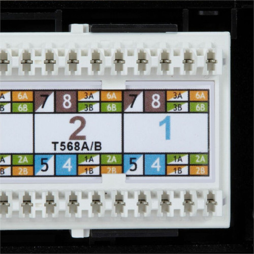 Black Box GigaTrue CAT6 Patch Panel - 1U Unshielded 24-Port - 24 Ports - 24 x RJ-45 - 1U High - TAA Compliant JPM610A-R9
